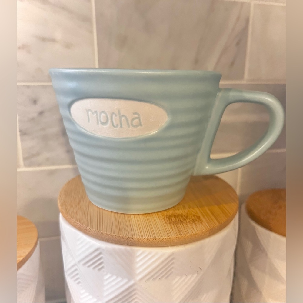 New💚Starbucks Coffee Mug “Mocha” Light Teal 9 oz